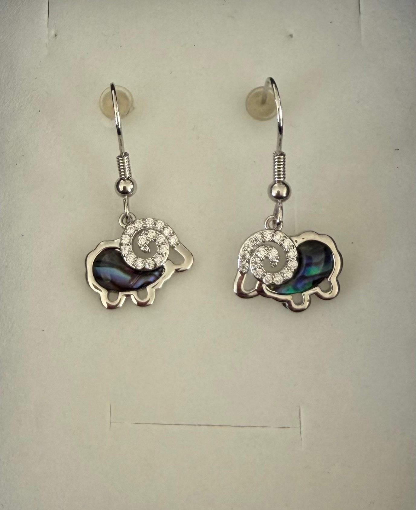 Paua Sheep Earrings