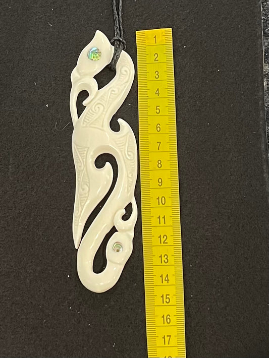 Manaia Pendant - Bone Carving