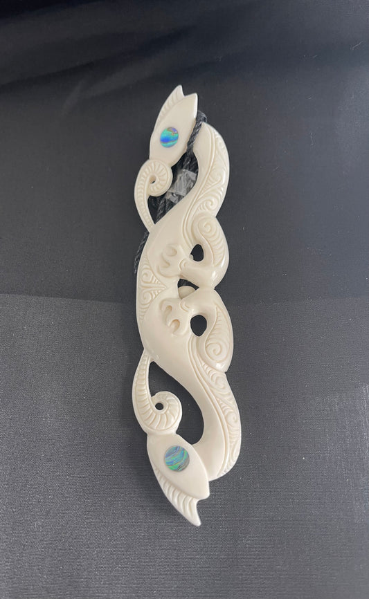 Manaia Pendant - Bone Carving