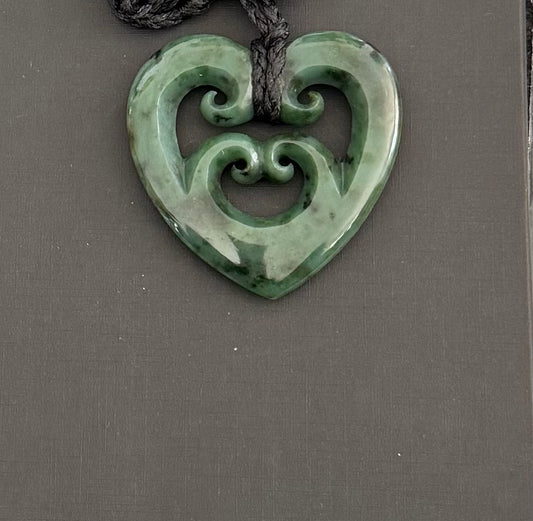 Four Koru Hearts - Pounamu Necklace