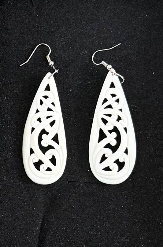 Drop Bone Earrings