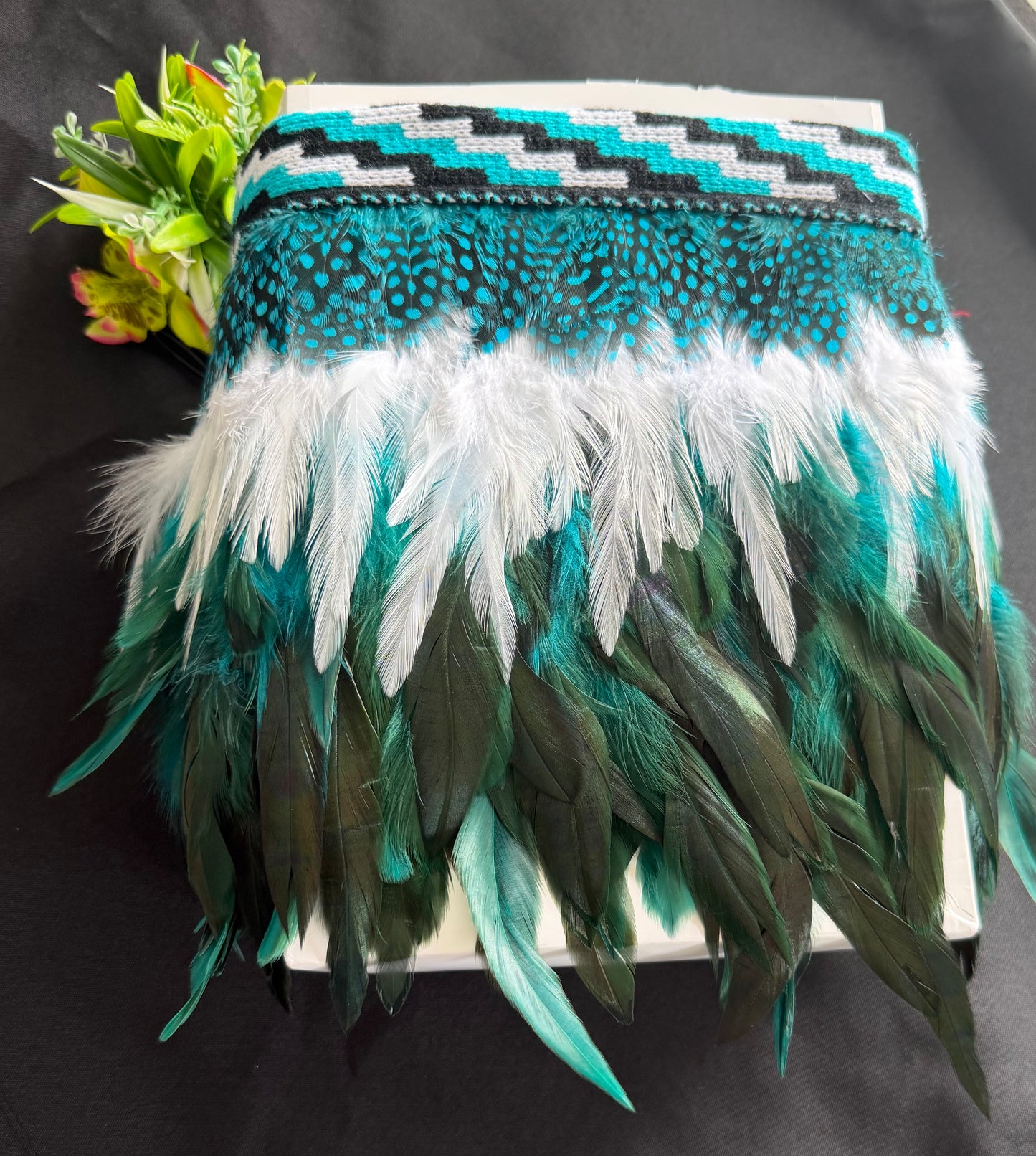 Turquoise Korowai For Urn