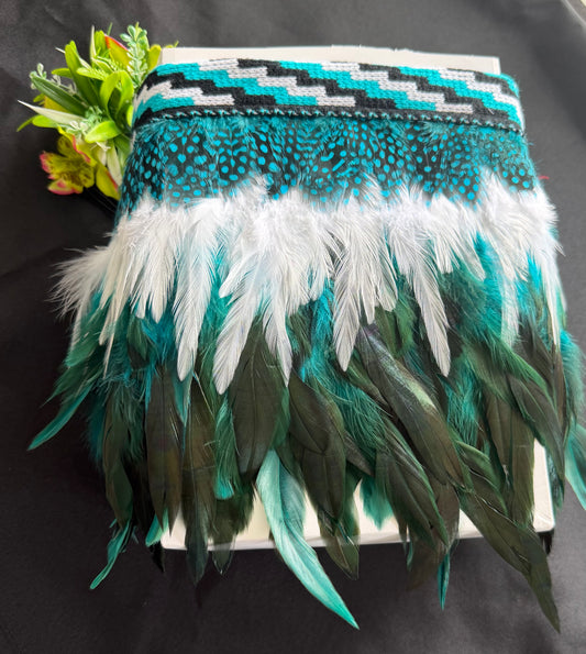 Turquoise Korowai For Urn