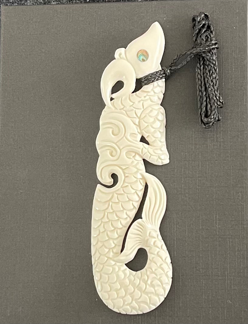 Manaia Pendant - Bone Carving
