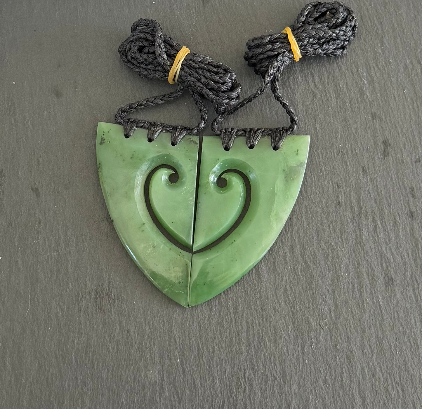 Koru Pair Greenstone Pounamu Necklace