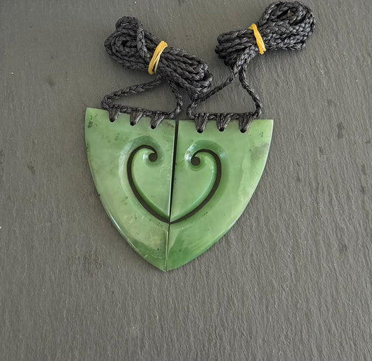 Koru Pair Greenstone Pounamu Necklace
