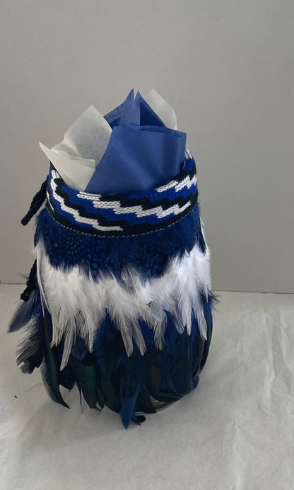 Kakahu - Korowai Royal Blue On a Stand