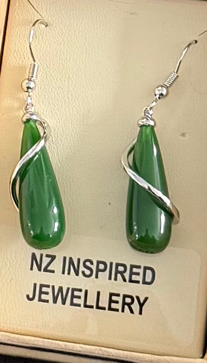Drop Jade Earrings