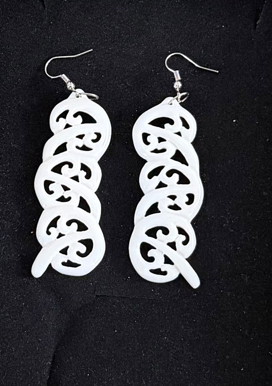 Drop Bone Earrings