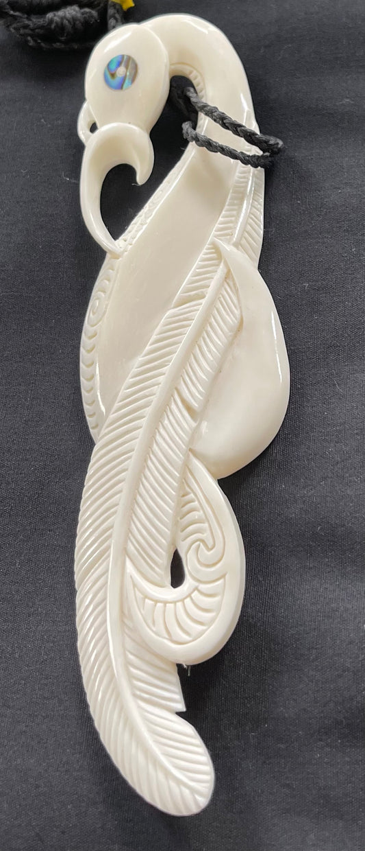 Manaia  x Pendant - Bone Carving