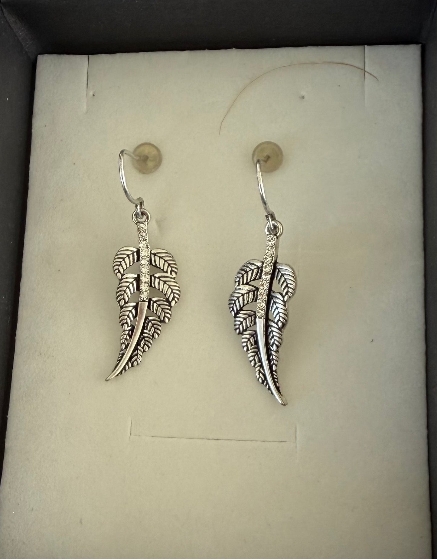 Silver Fern Earrings