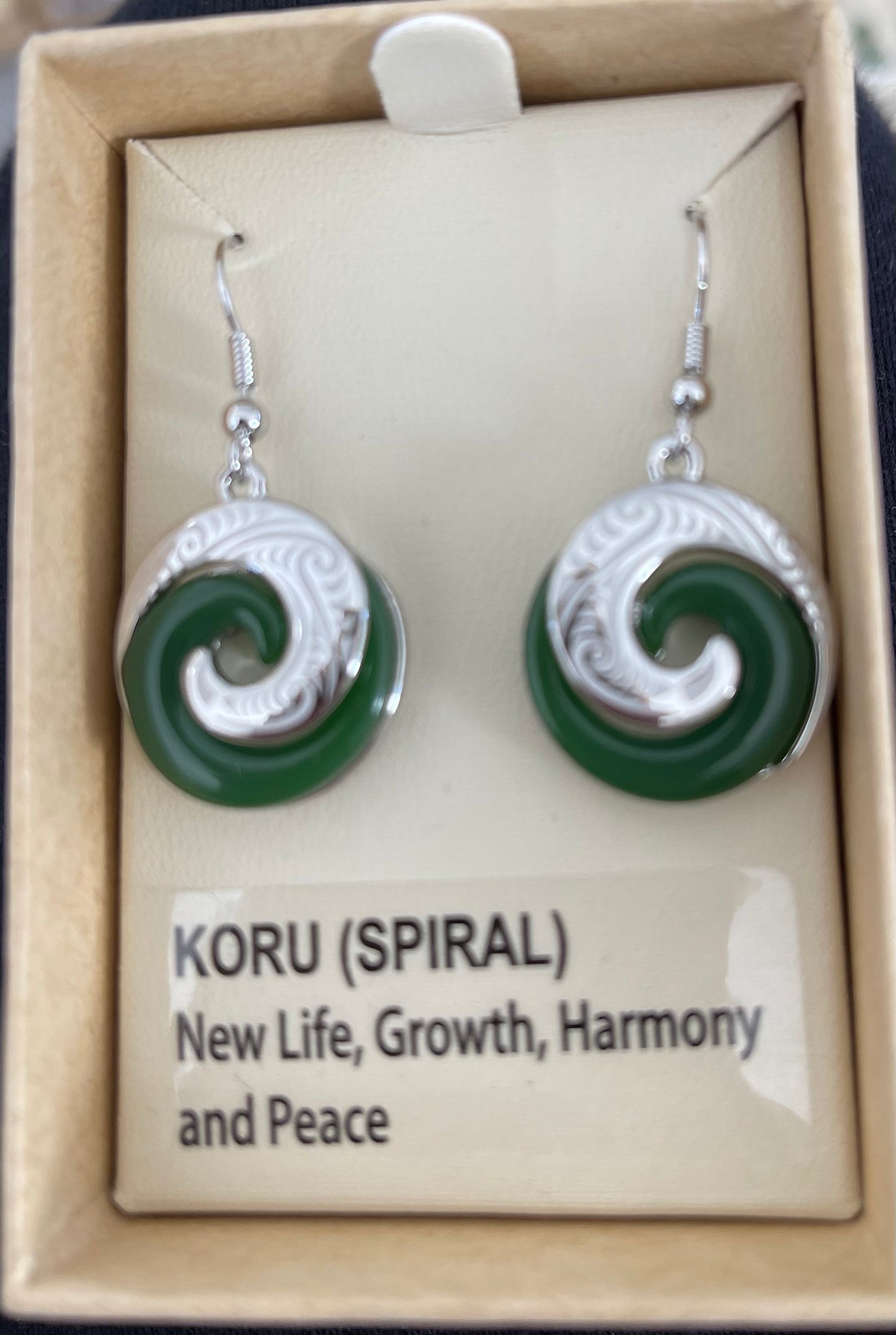 Jade Koru Earrings