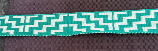 True Poutama Design Taniko Band 2.5in Turquoise
