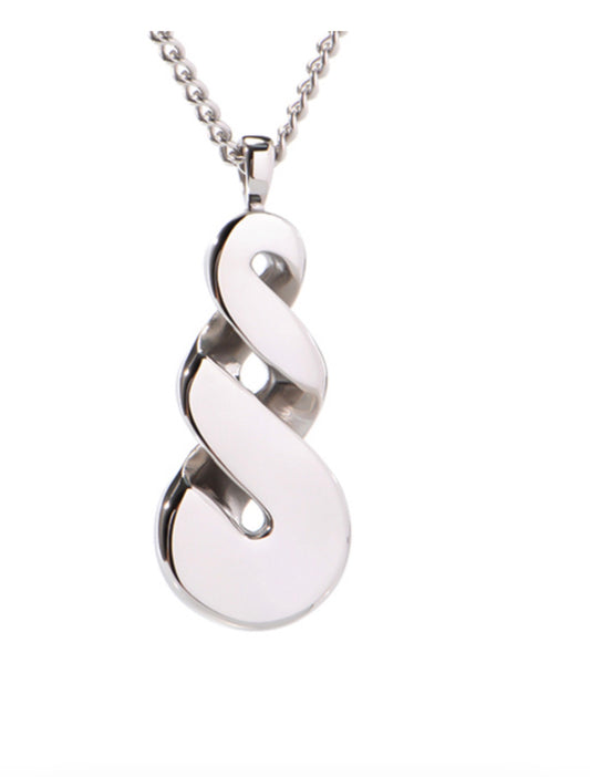 Stainless Steel Twist Necklace