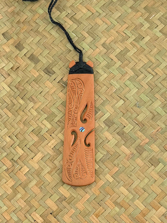 Wooden Toki Pendant - Carving