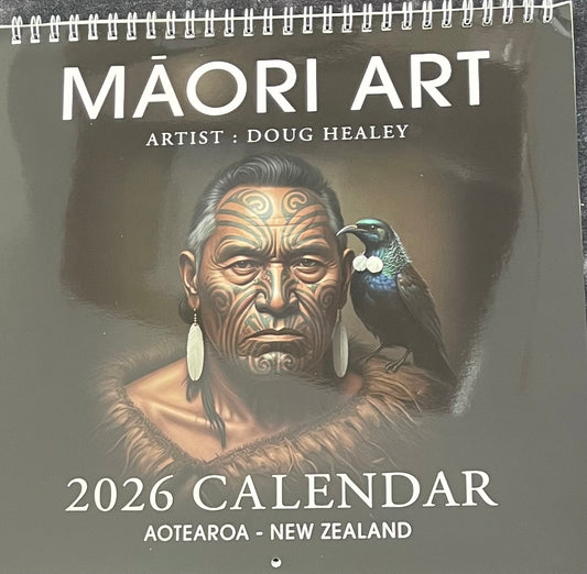 Maori Art 2026 Calendar Artist Doug Healey