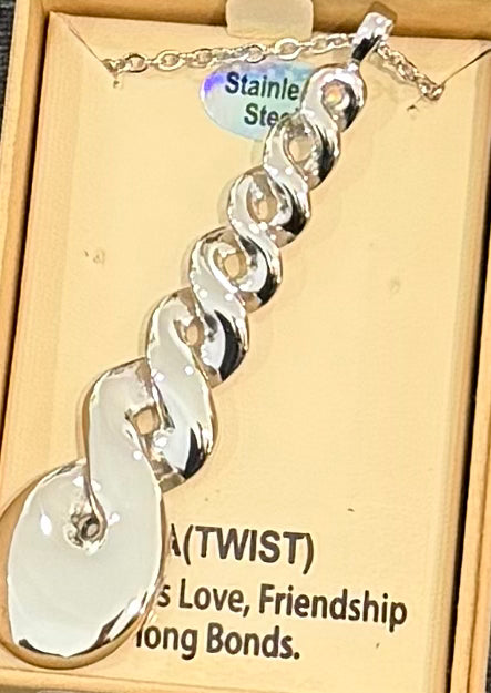 Stainless Steel Koru Necklace