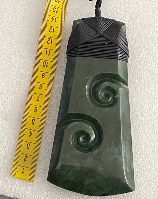 Very large Greenstone Toki - Pounamu Necklace