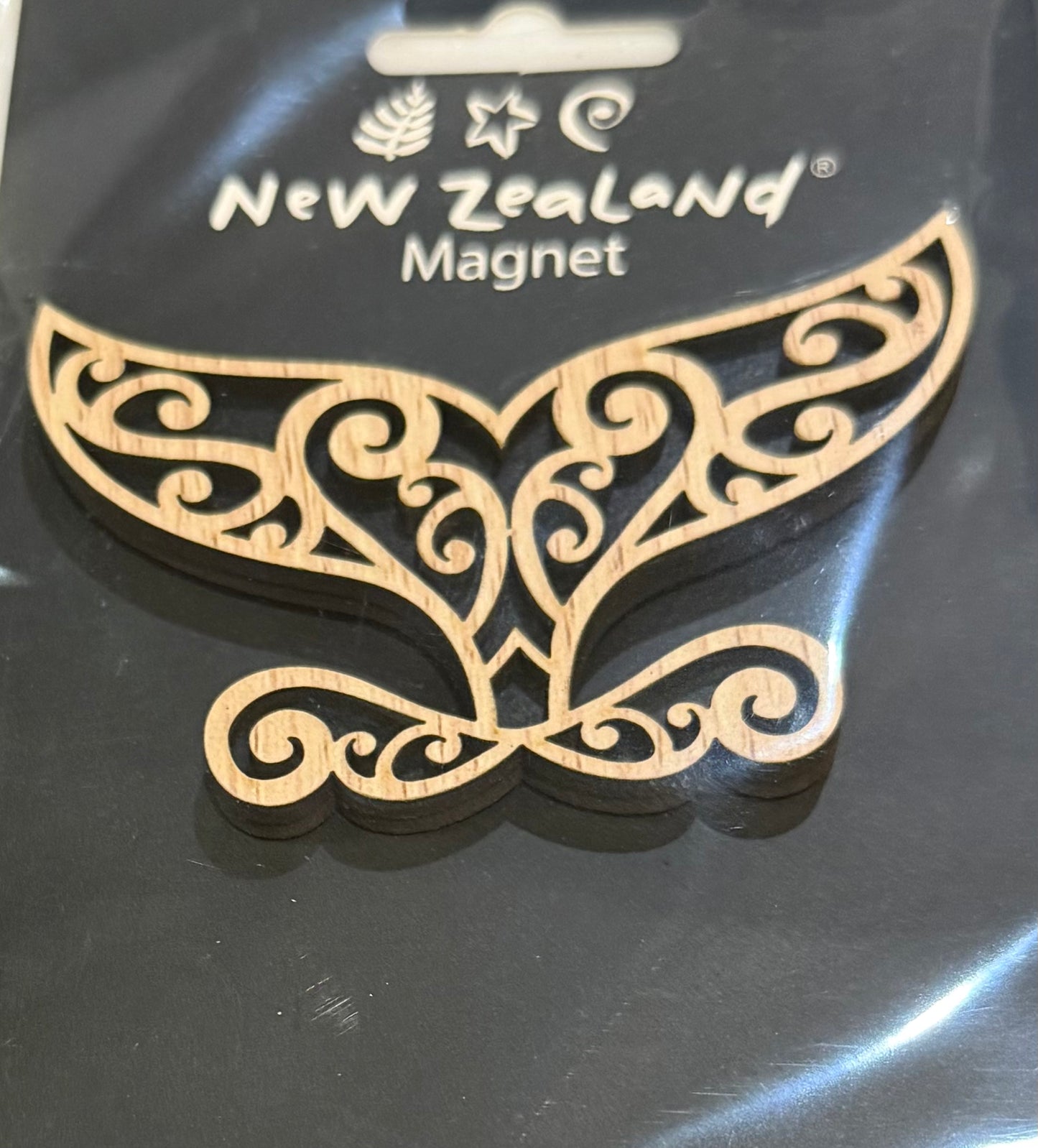 Wooden Magnet whale tail