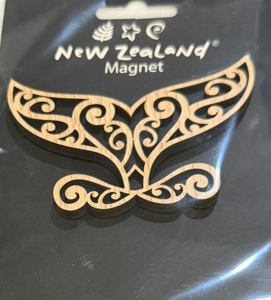 Wooden Magnet Whale Tail