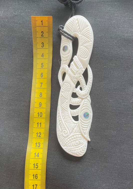 Manaia Pendant - Bone Carving