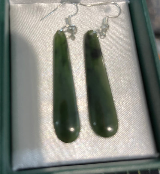 Greenstone toki Earrings