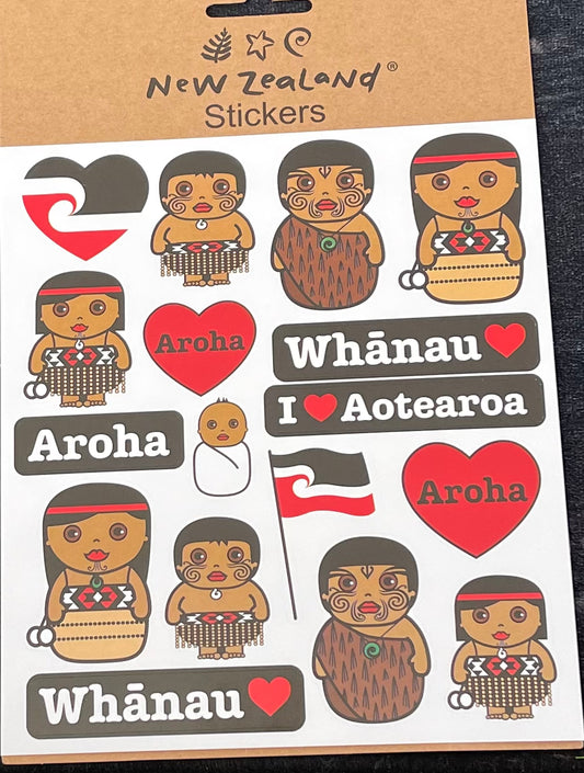 Stickers - Whanau I Love Aotearoa