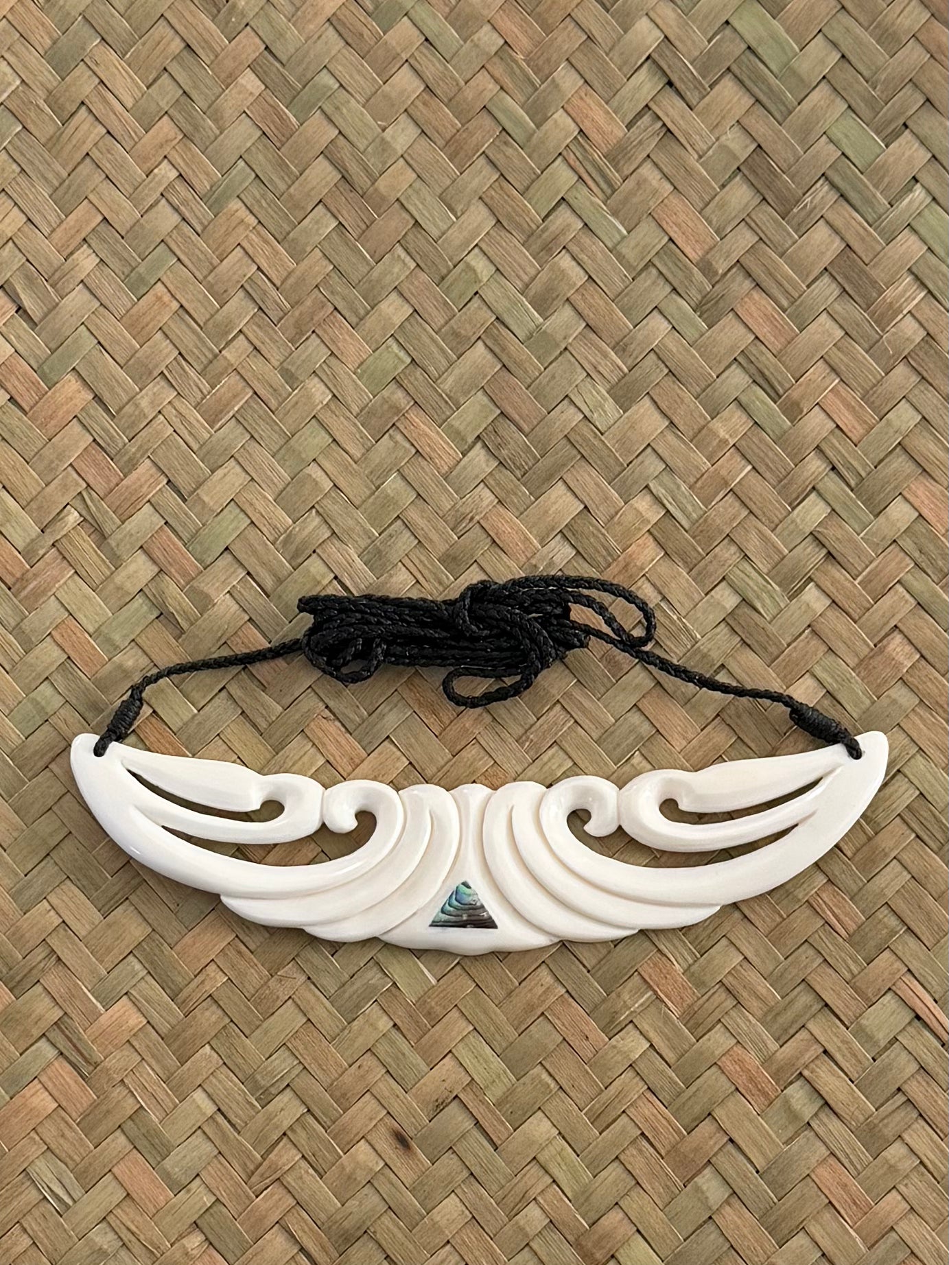 Koru Breastplate - Bone Carving