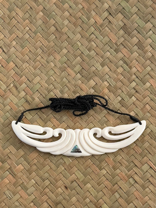 Koru Breastplate - Bone Carving
