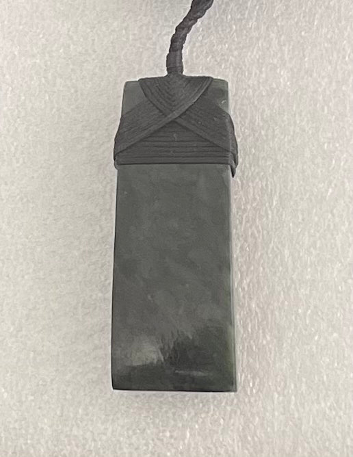 Carved Back Toki - Pounamu Necklace