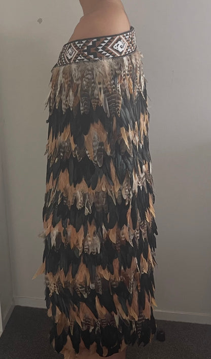 Brown Tan & Black Coque Korowai