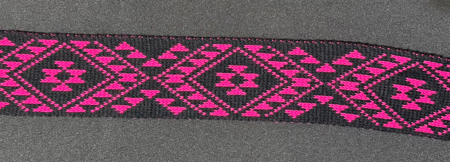 Black and Hot Pink - Taniko Band 2.5inch