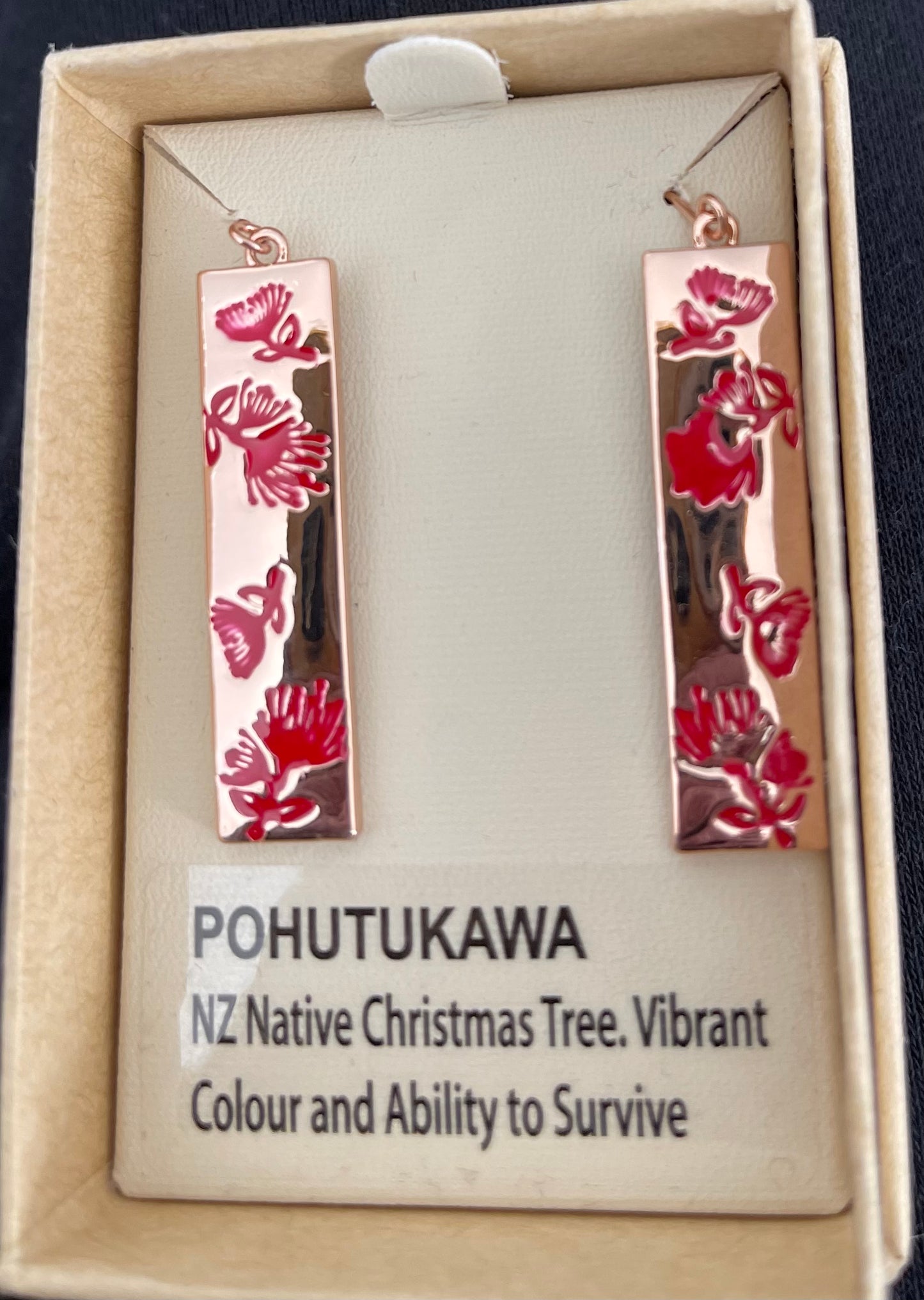 Red Pohutukawa Earrings