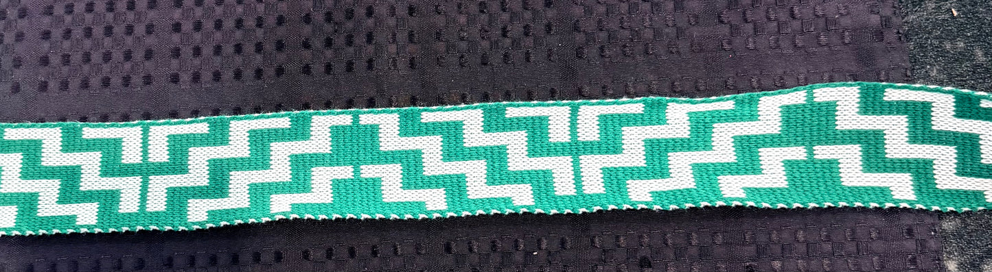 True Poutama Design Taniko Band 2.5in Jade