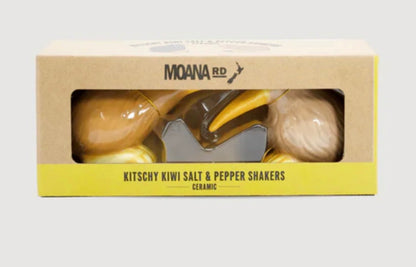 Kiwi salt and pepper shakers