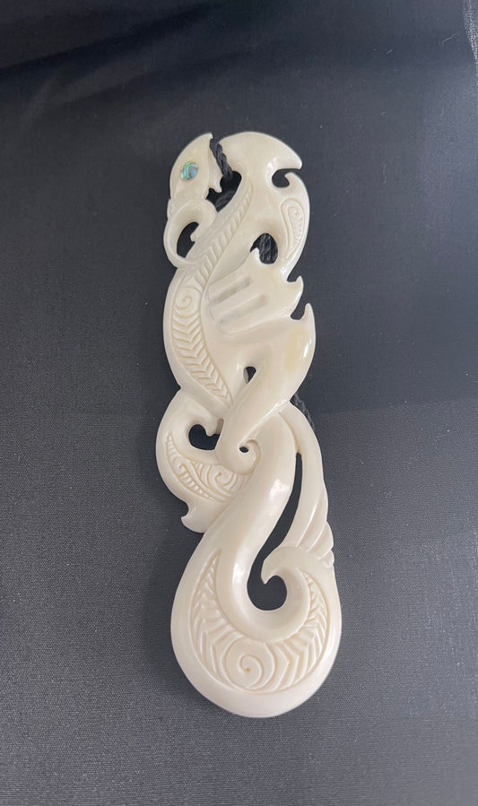 Manaia Pendant - Bone Carving