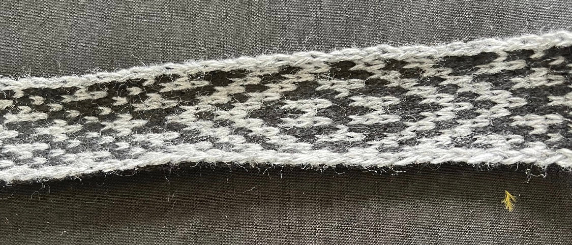 1inch grey and black Taniko Band