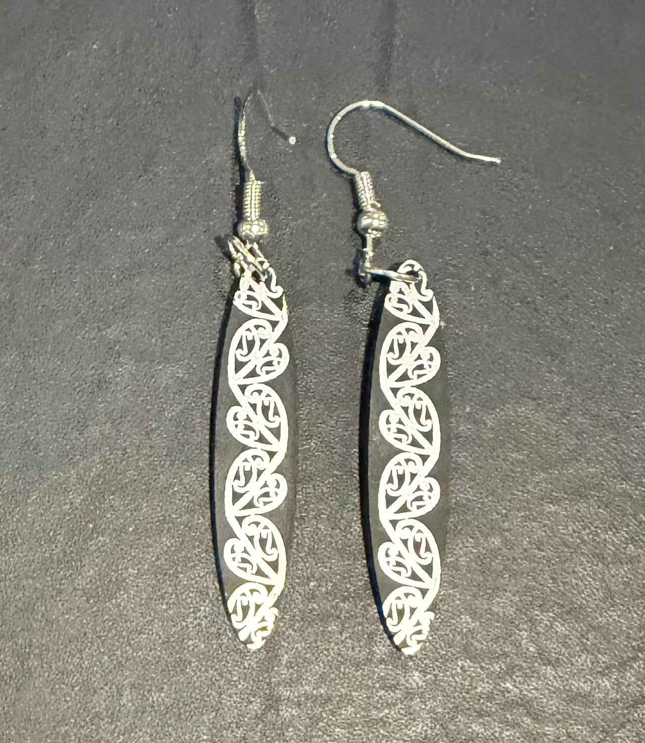 Acrylic black and white Earring