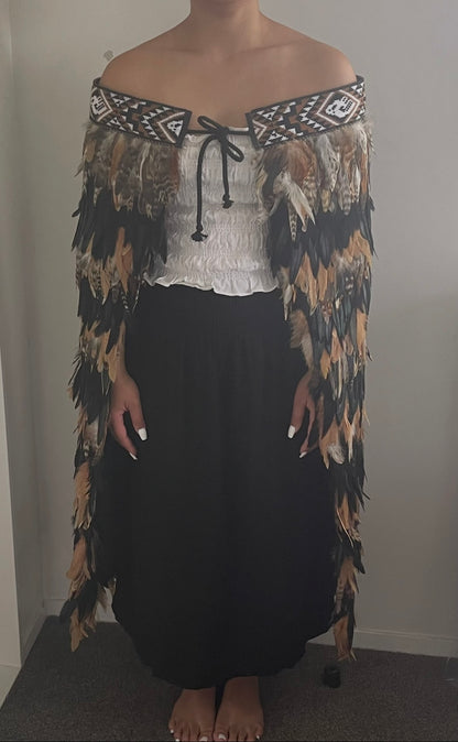 Brown Tan & Black Coque Korowai