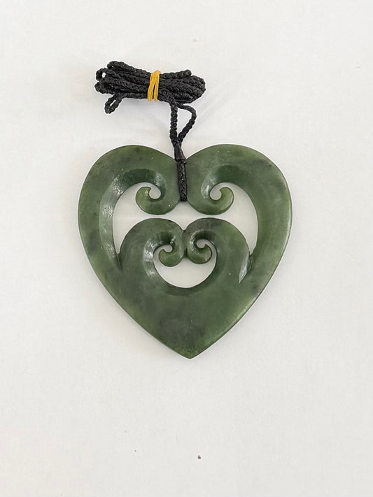 Four Koru Hearts - Pounamu Necklace