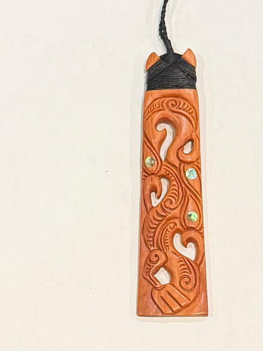 Wooden Toki Pendant - Carving