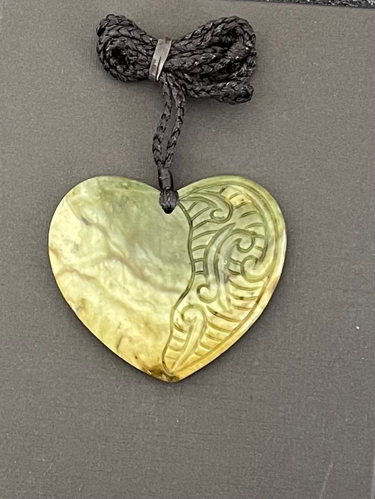 Engraved Heart Pounamu Necklace