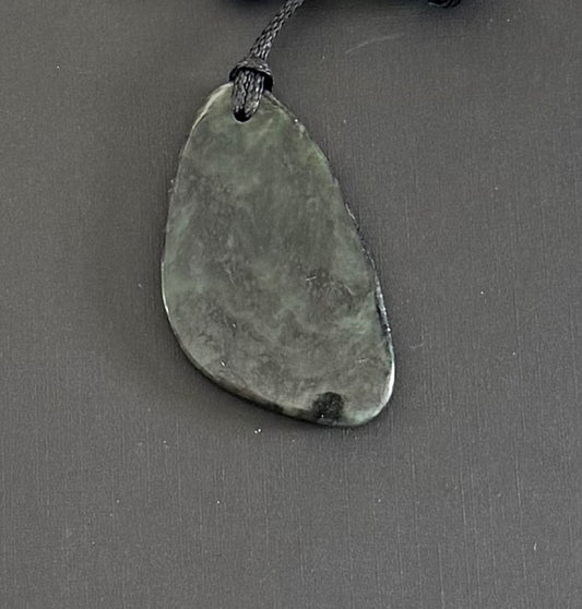 Freeform Greenstone pendant 4