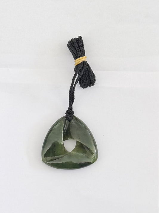 Ribbon Greenstone Pendant