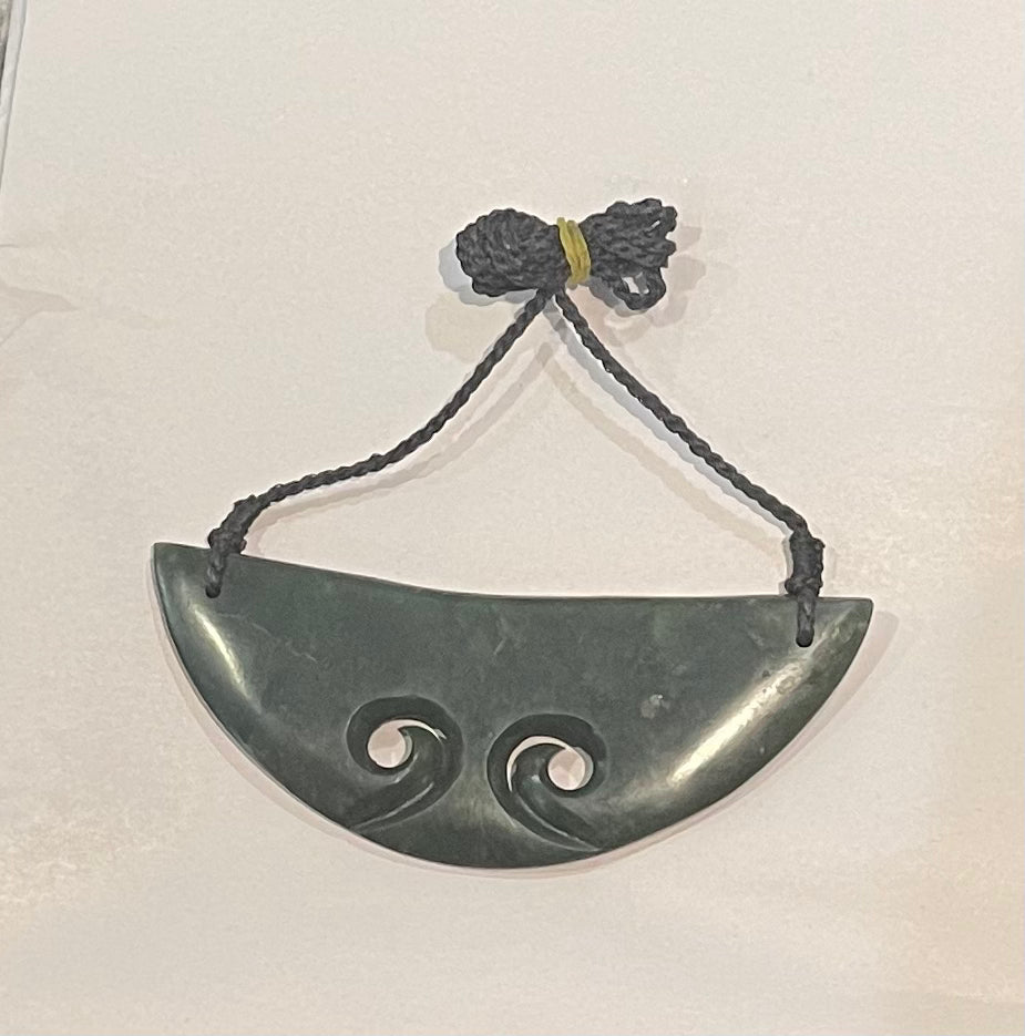 Greenstone Pounamu Koru Breastplate