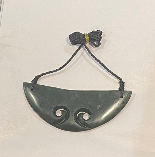 Greenstone Pounamu Koru Breastplate
