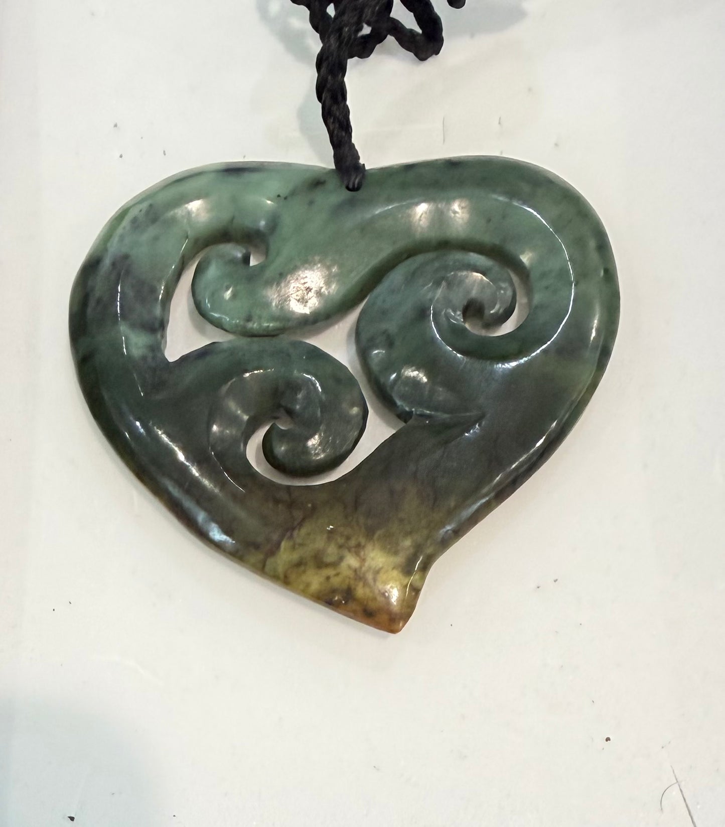 3 Koru  flower jade - Pounamu Necklace