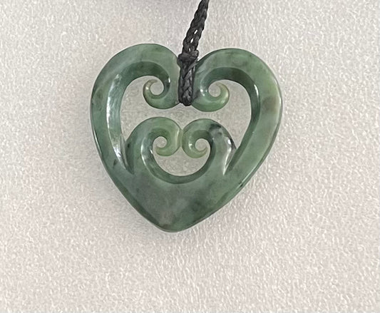 Four Koru Hearts - Pounamu Necklace