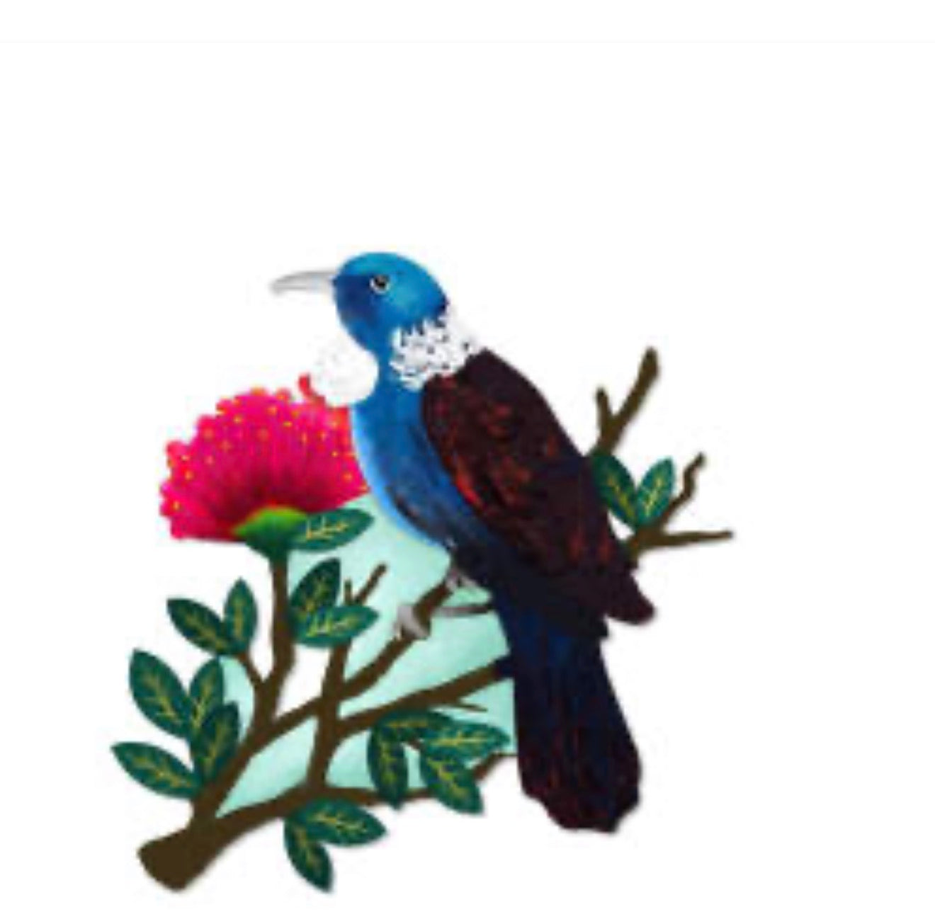 9cm NZ native magnet Tui