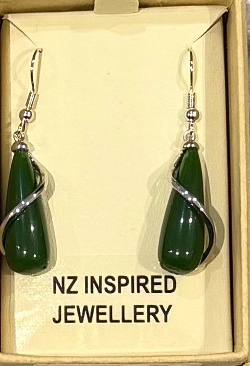 Jade drop Earrings